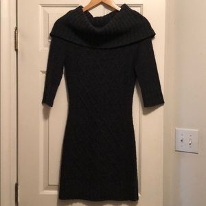 Tulle S/P fitted gray knit dress
